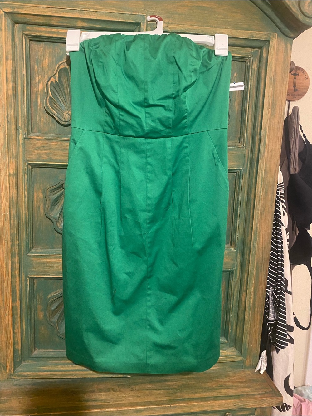 The Limited Emerald Strapless Midi Dress